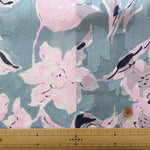 Cotton Cut Jacquard Print Fabric - Flower - nomura tailor