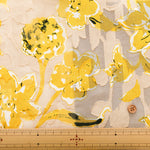 Cotton Cut Jacquard Print Fabric - Flower - nomura tailor