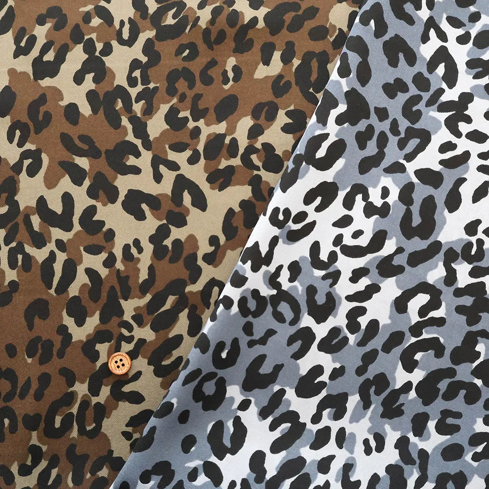 Polyester Royal Twill  Printed Fabric - Animal - nomura tailor