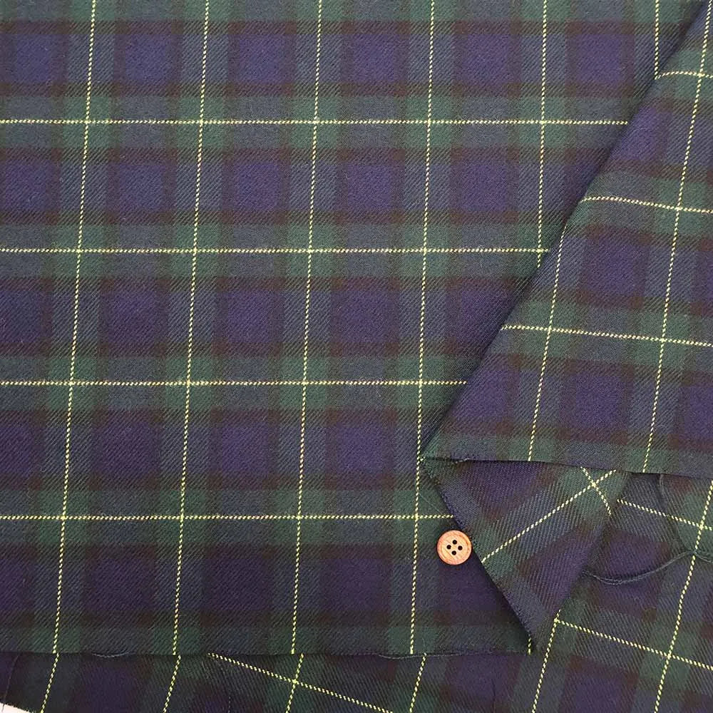 Made in China T/R Tartan Check Fabric - nomura tailor