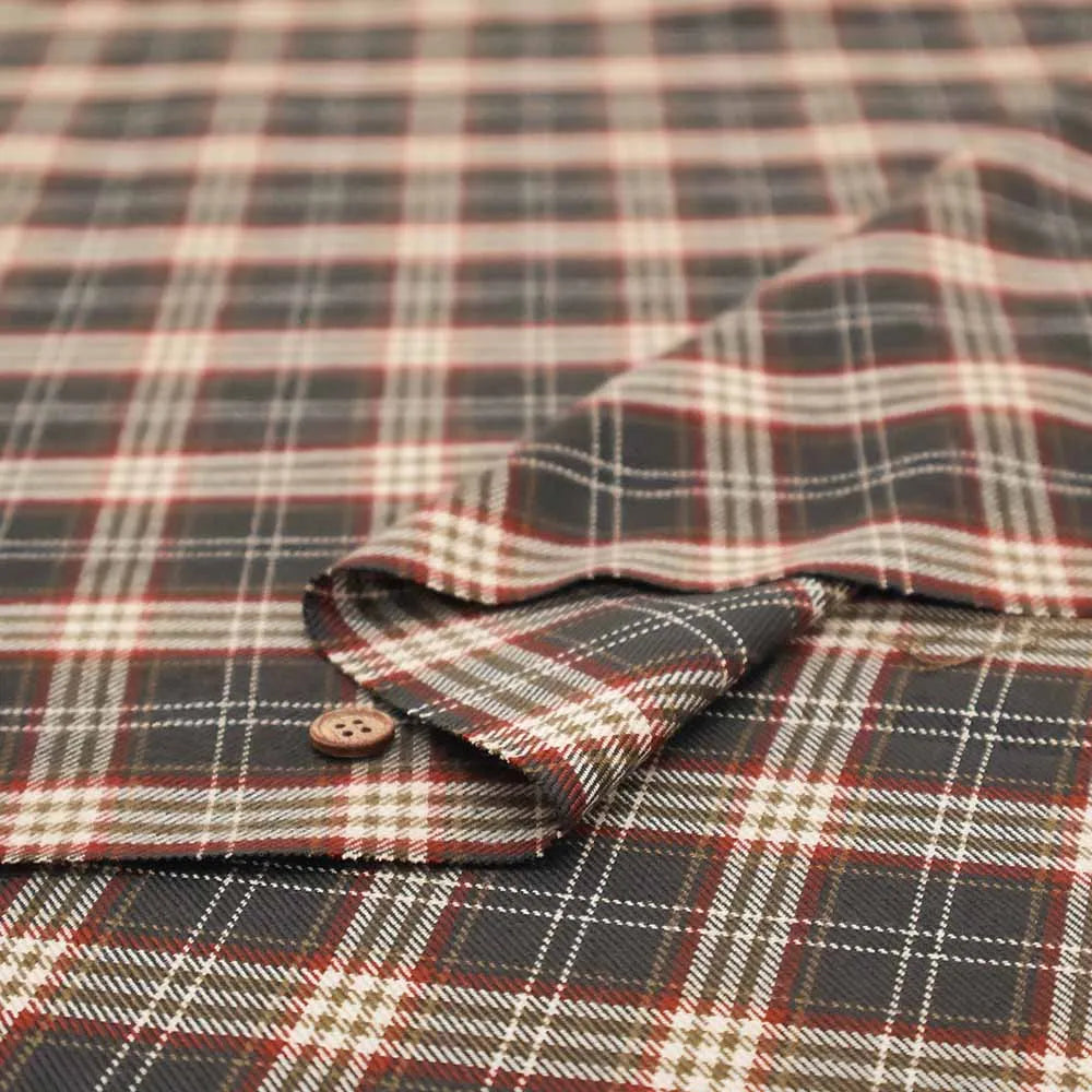 Made in China T/R Tartan Check Fabric - nomura tailor