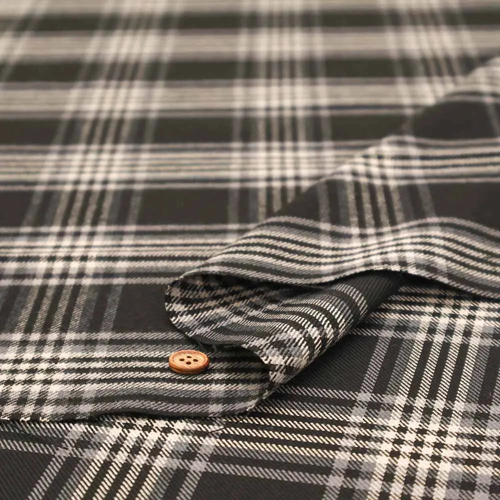 Made in China T/R Tartan Check Fabric - nomura tailor