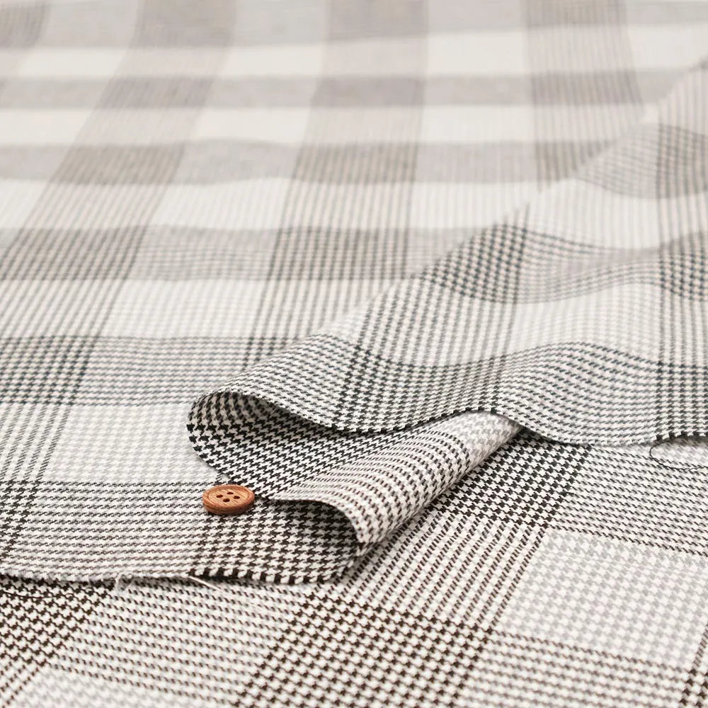 Made in China T/R Tartan Check Fabric - nomura tailor