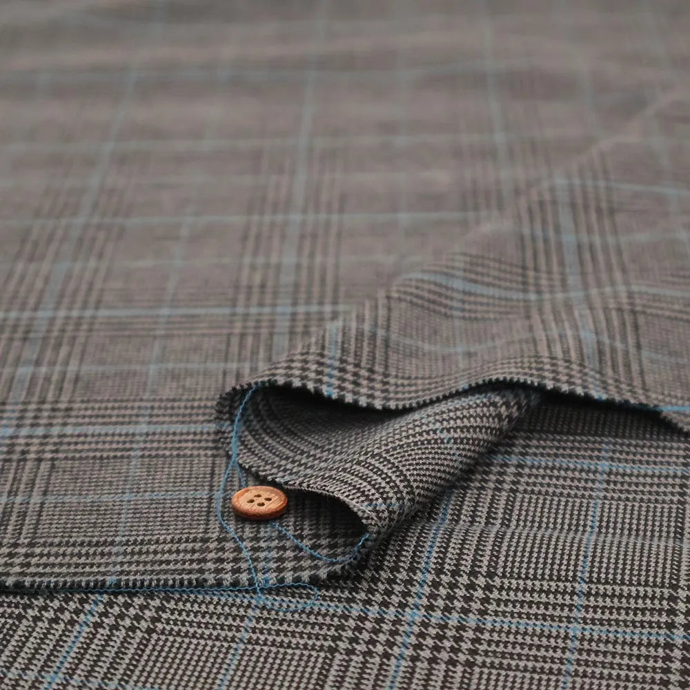 Made in China T/R Tartan Check Fabric - nomura tailor