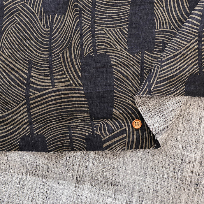 Linen Cross Fabric Flower - nomura tailor