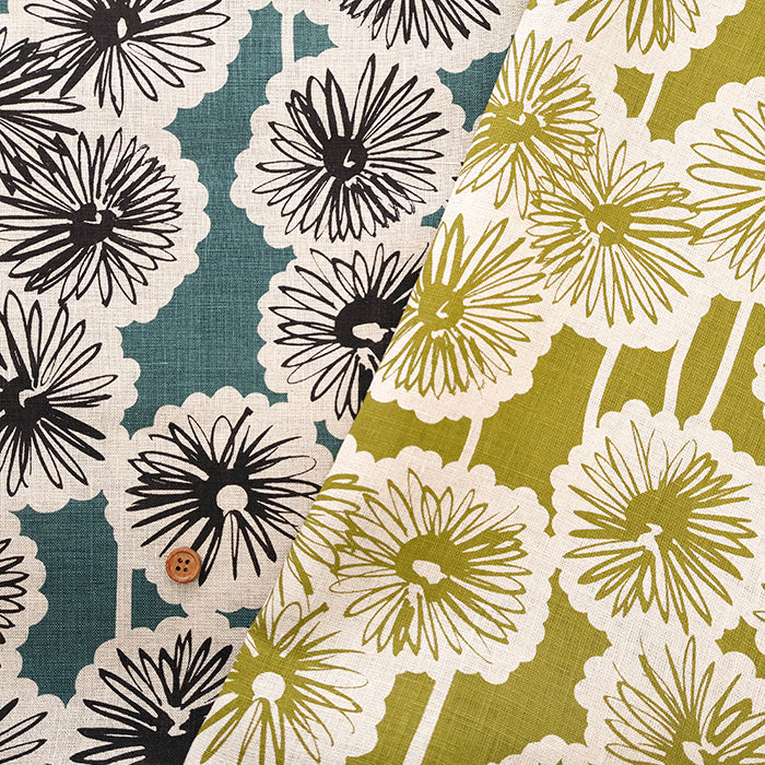 Linen Cloth Fabric - Gerbera - nomura tailor