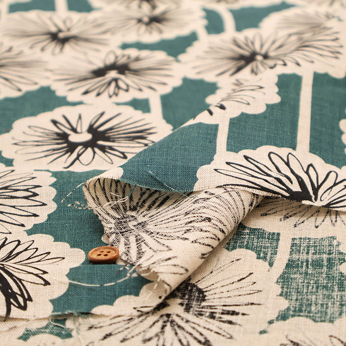 Linen Cloth Fabric - Gerbera - nomura tailor