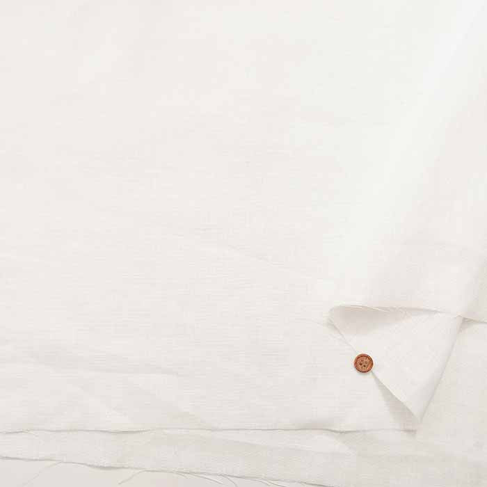 Sun-dried white linen fabric Solid colour - nomura tailor