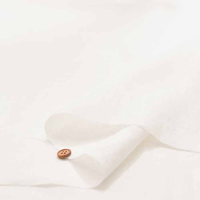 Sun-dried white linen fabric Solid colour - nomura tailor