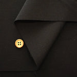 Super 120 Formal Black Wool Fabric - Plain - nomura tailor