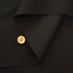 Formal Black Stretch Wool Fabric - Plain - nomura tailor