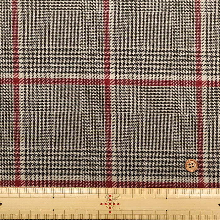 T/R Checked Stretch Fabric - nomura tailor