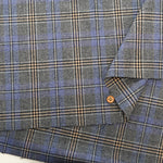 T/R Checked Stretch Fabric - nomura tailor