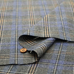 T/R Checked Stretch Fabric - nomura tailor