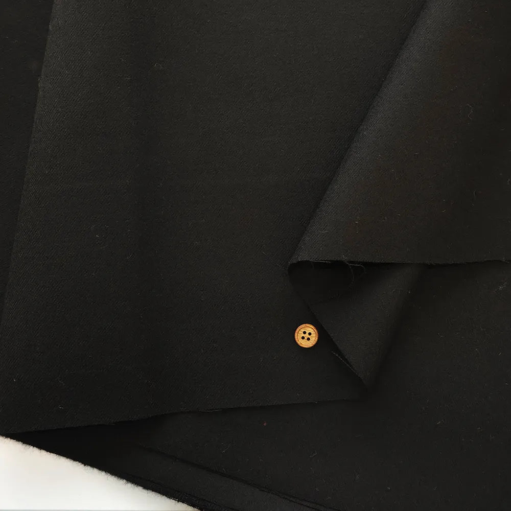 Formal Black Stretch Fabric - Plain - nomura tailor