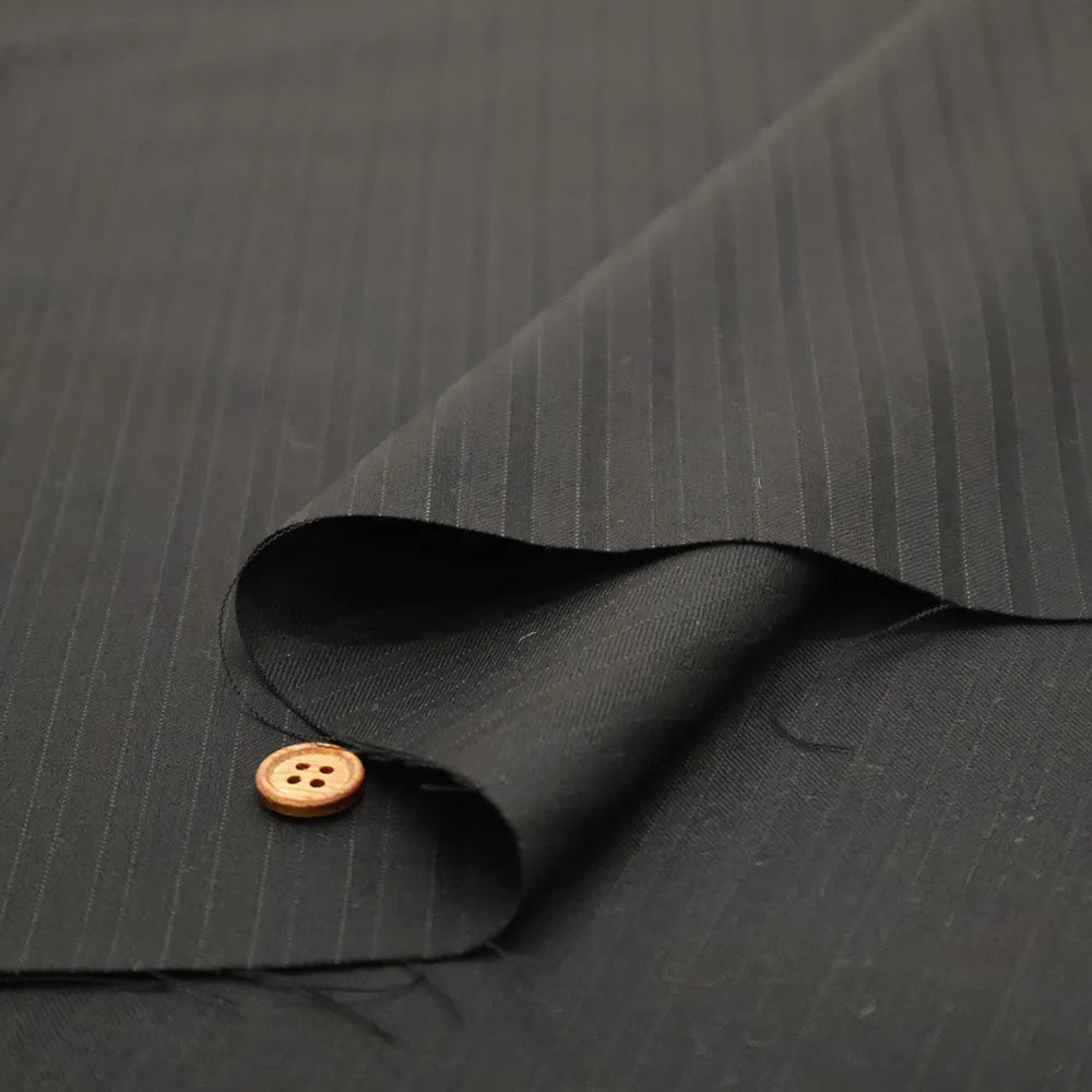 Wool Striped Fabric - nomura tailor