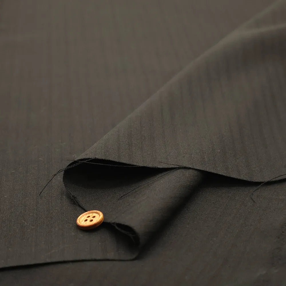 Wool Shadow Stripe Fabric - nomura tailor