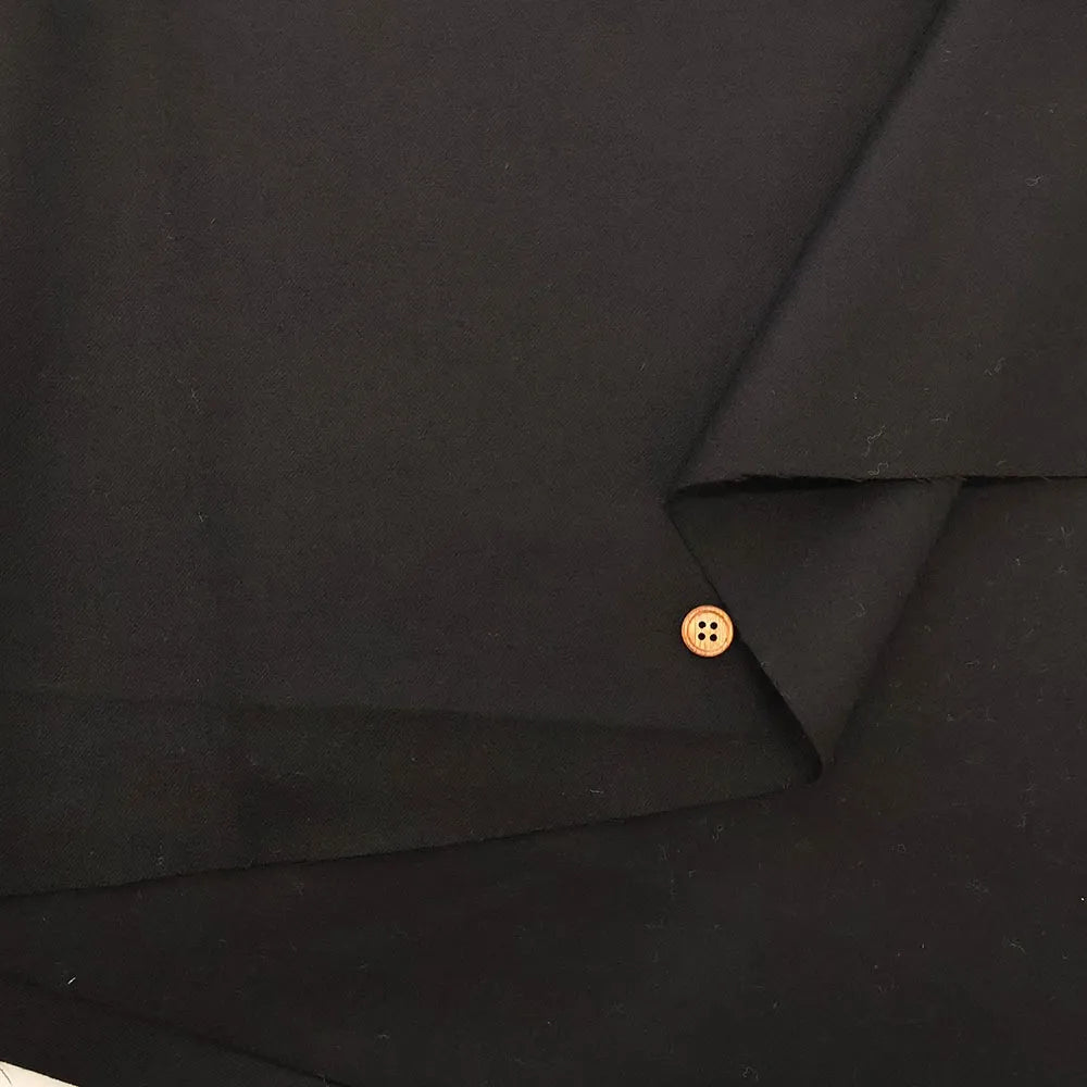 Wool Milled Finish Fabric - Plain - nomura tailor