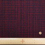 Wool Gauze Double-Faced Fabric - Check - nomura tailor
