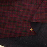 Wool Gauze Double-Faced Fabric - Check - nomura tailor