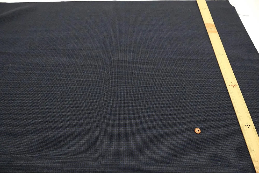 Wool Mini Check Fabric - nomura tailor