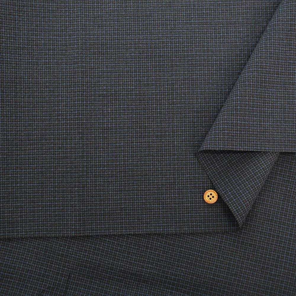 Wool Mini Check Fabric - nomura tailor