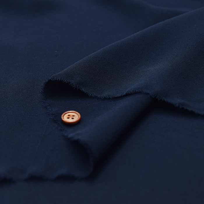 Silk stretch-georgette fabric Solid colour - nomura tailor