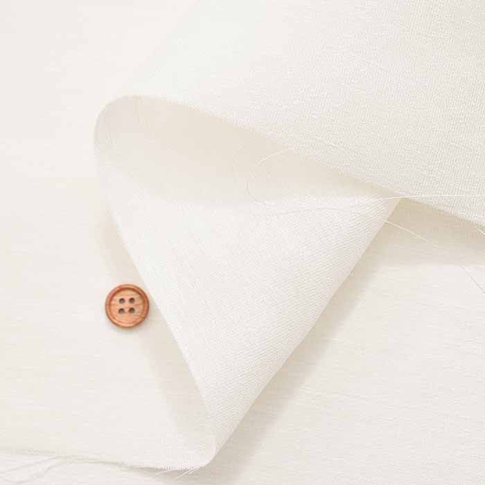 Linen silk slub fabric Solid - nomura tailor