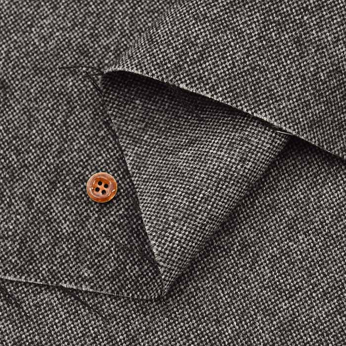 Wool tweed fabric, solid color - nomura tailor