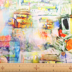 Polyester Inkjet Printed Fabric - Cityscape - nomura tailor