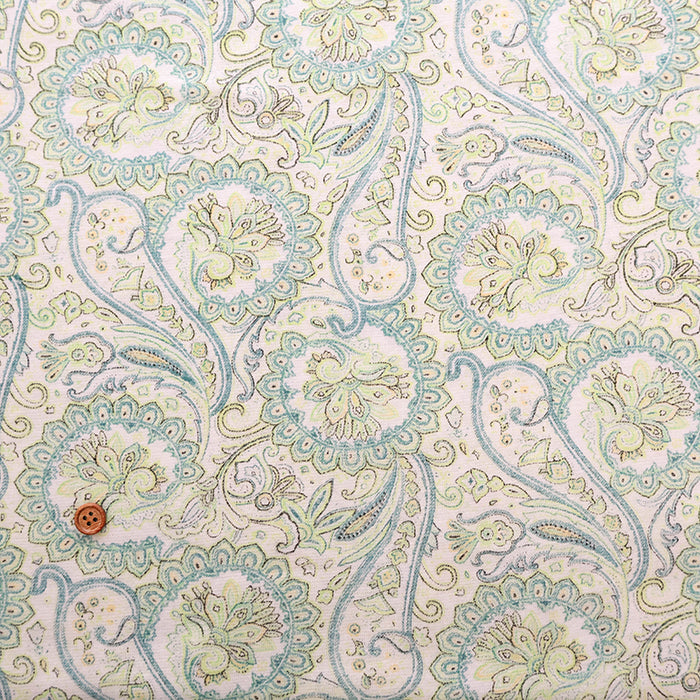 Tencel Kint Printed Fabric - Paisley - nomura tailor