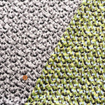 Polyester Antique Crepe de Chine Printed Fabric - Geometric Patterns - nomura tailor