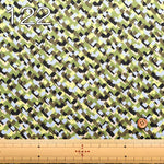 Polyester Antique Crepe de Chine Printed Fabric - Geometric Patterns - nomura tailor