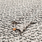 Polyester Antique Crepe de Chine Printed Fabric - Geometric Patterns - nomura tailor