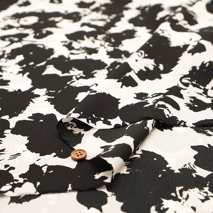 Polyester Antique Crepe de Chine Printed Fabric - nomura tailor