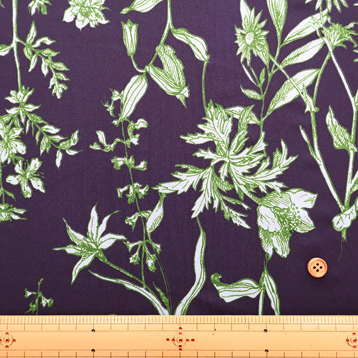 Polyester Smooth Kint Printed Fabric - Art Flower - nomura tailor