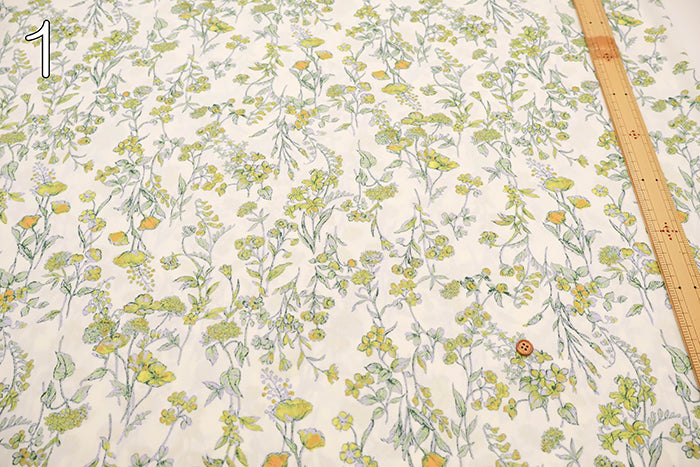 Polyester Smooth Kint Printed Fabric - Flower - nomura tailor