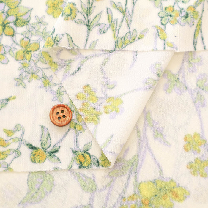 Polyester Smooth Kint Printed Fabric - Flower - nomura tailor