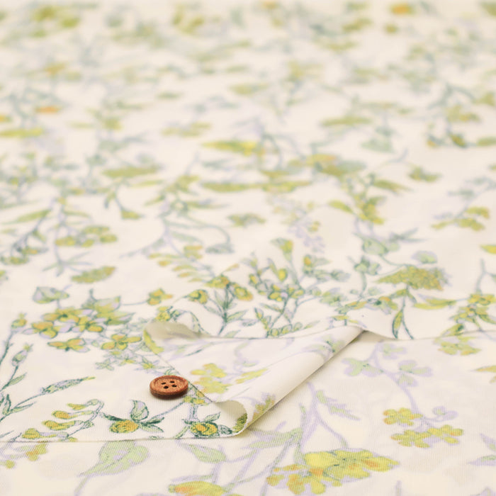 Polyester Smooth Kint Printed Fabric - Flower - nomura tailor
