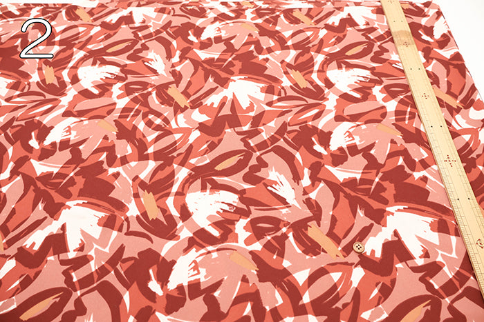 Polyester Smooth Knit Printed Fabric - Paint - nomura tailor