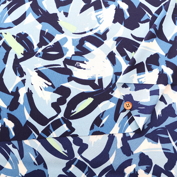 Polyester Smooth Knit Printed Fabric - Paint - nomura tailor