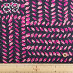 Lyocell Knit Print Fabric - Leaf - nomura tailor