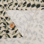 Lyocell Knit Print Fabric - Leaf - nomura tailor