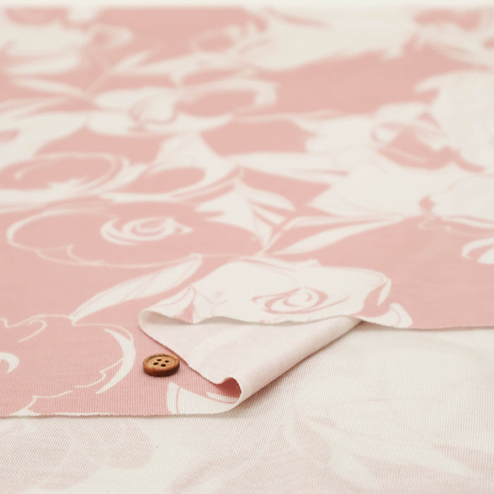 Lyocell Kint Printed Fabric - Flower - nomura tailor