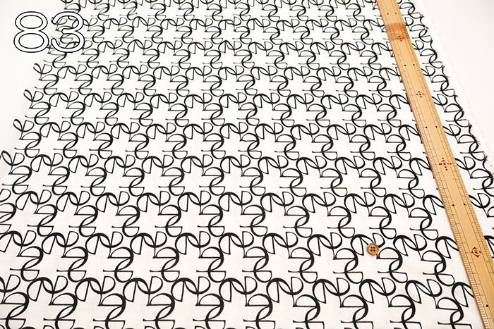 Lyocell Knit Print Fabric - Monogram - nomura tailor