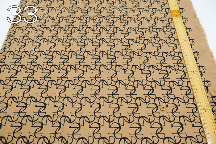 Lyocell Knit Print Fabric - Monogram - nomura tailor