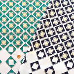 <Patterned Cut>Polyester Print Fabric Panel Pattern (1 Pattern: Approx.110cm×Approx.75cm) - nomura tailor