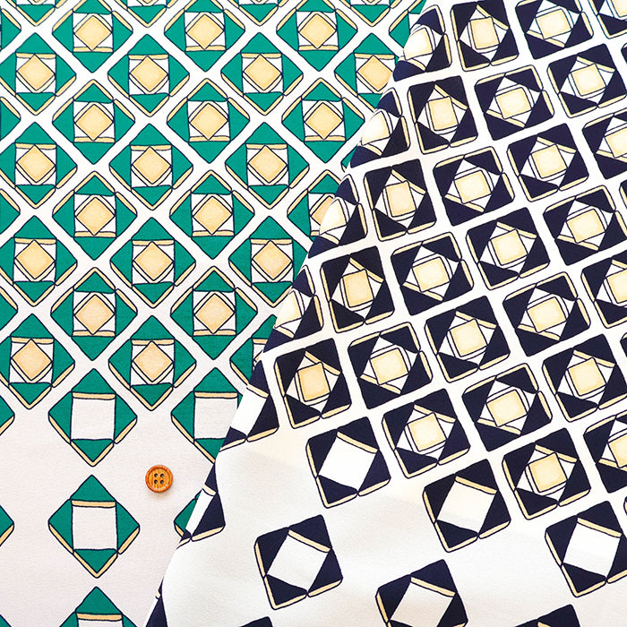 <Patterned Cut>Polyester Print Fabric Panel Pattern (1 Pattern: Approx.110cm×Approx.75cm) - nomura tailor