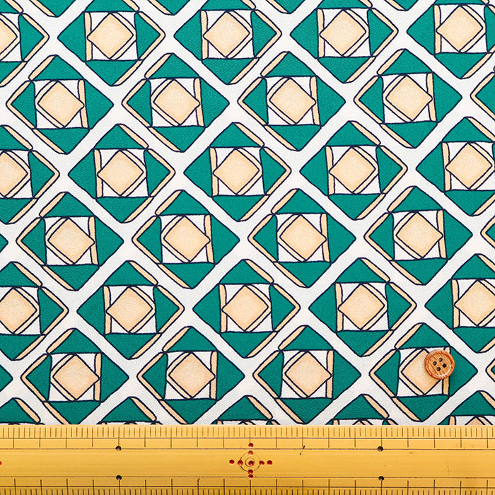 <Patterned Cut>Polyester Print Fabric Panel Pattern (1 Pattern: Approx.110cm×Approx.75cm) - nomura tailor