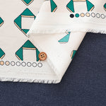 <Patterned Cut>Polyester Print Fabric Panel Pattern (1 Pattern: Approx.110cm×Approx.75cm) - nomura tailor